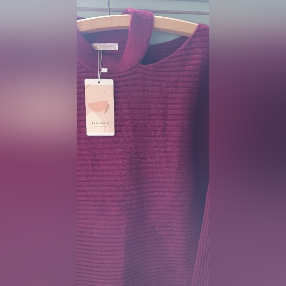 Kirundo burgundy sweater, size M - Picture 2 of 4